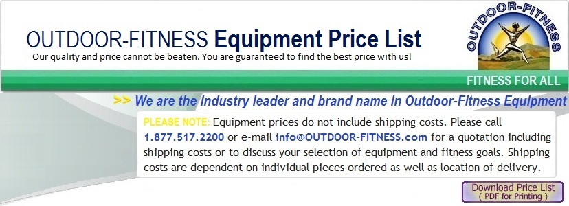 Outdoor Fitness Equipment Price List